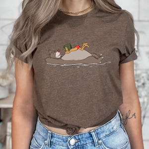 Disney The Jungle Book Mowgli and Baloo T-Shirt, Disneyland Family Vacation Gift Unisex Adult T-shirt Kid T-shirt Hoodie Sweatshirt image 4