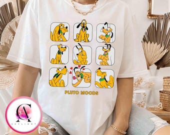 Koszulka z motywem psa Pluto Disney, koszulka z Myszką Miki i Przyjaciele, Magic Kingdom, koszulka rodzinna Disneyland, prezent na wakacyjną wycieczkę do WDW