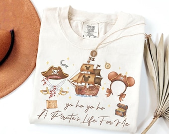 Coquette Bow Mickey Pirate Shirt, Yo Ho Yo Ho A Pirate's Life For Me Shirt, Pirates of the Caribbean Shirt, Disney Cruise Line Shirt