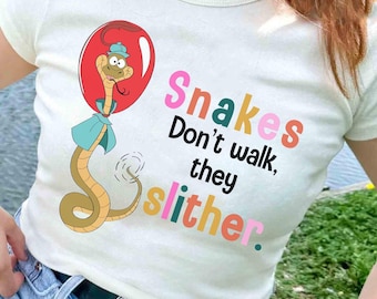 Disney Robin Hood Funny Sir Hiss Snakes Don't Walk They Slither Shirt, Robin Hood Villain Shirt, Disneyland Trip Family Matching Shirt