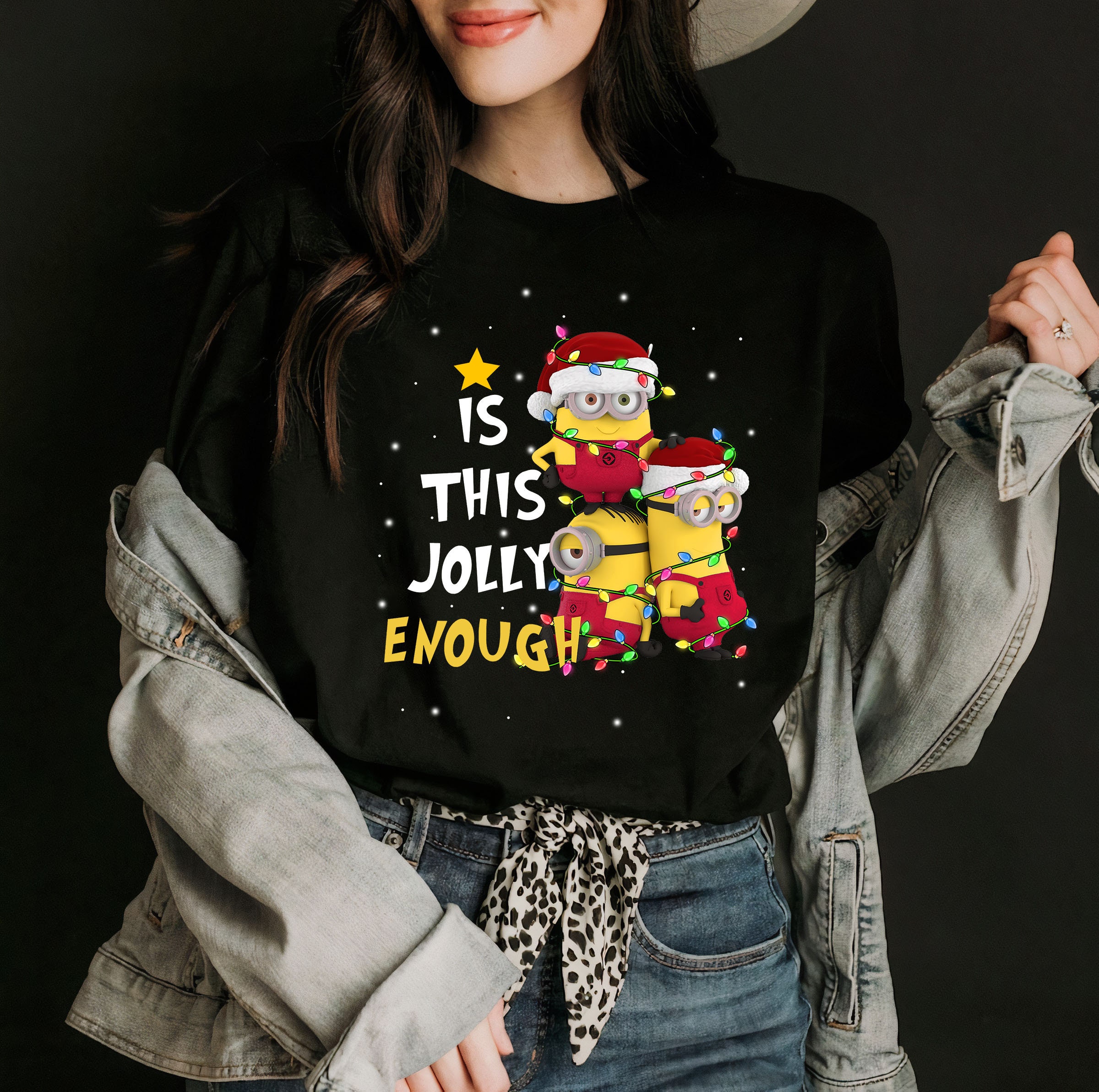 Discover Ist dieses Jolly Enough Minions Christmas Lights T-Shirt