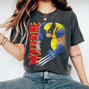Marvel X-Men Wolverine 90er Jahre Zeichentrickserie T-Shirt, Marvel Superheld Shirt, Marvel Serie Shirt Unisex Erwachsene T-Shirt Kind T-Shirt