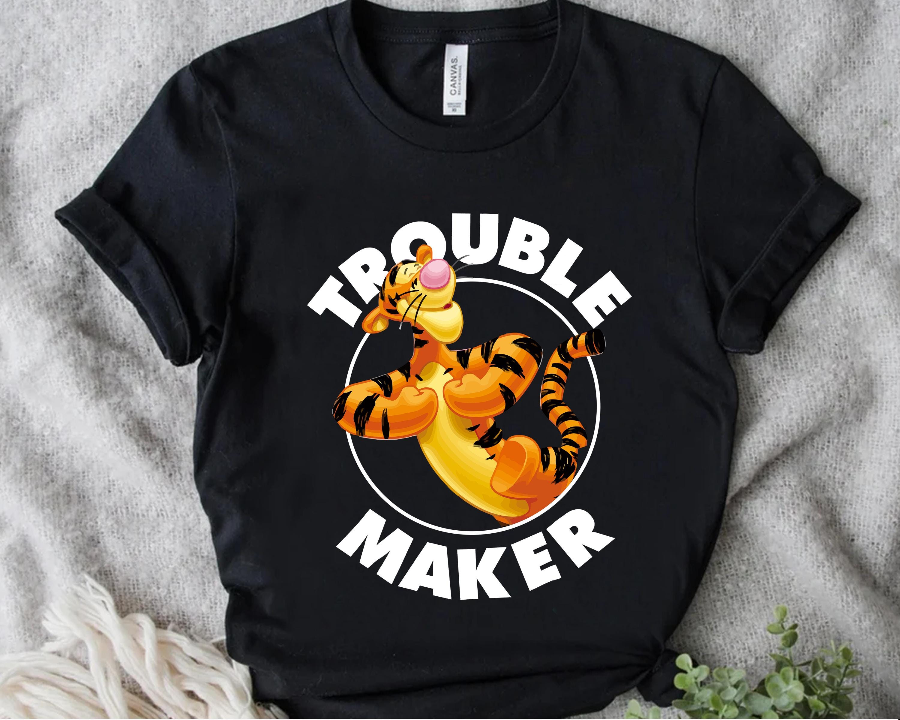 Disney Winnie the Pooh Tigger Trouble Maker T-shirt, Tigger Disney Winnie the Pooh Tigger Trouble Maker T-shirt, Tigger