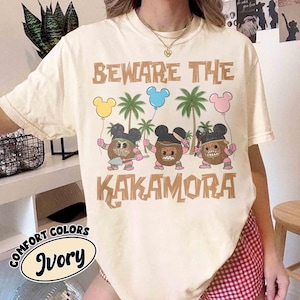 Disney Moana Kakamora Coconut Comfort Colors Shirt, Beware Of The Kakamora Shirt, Magic Kingdom, Disneyland Trip Family Matching Tee image 1