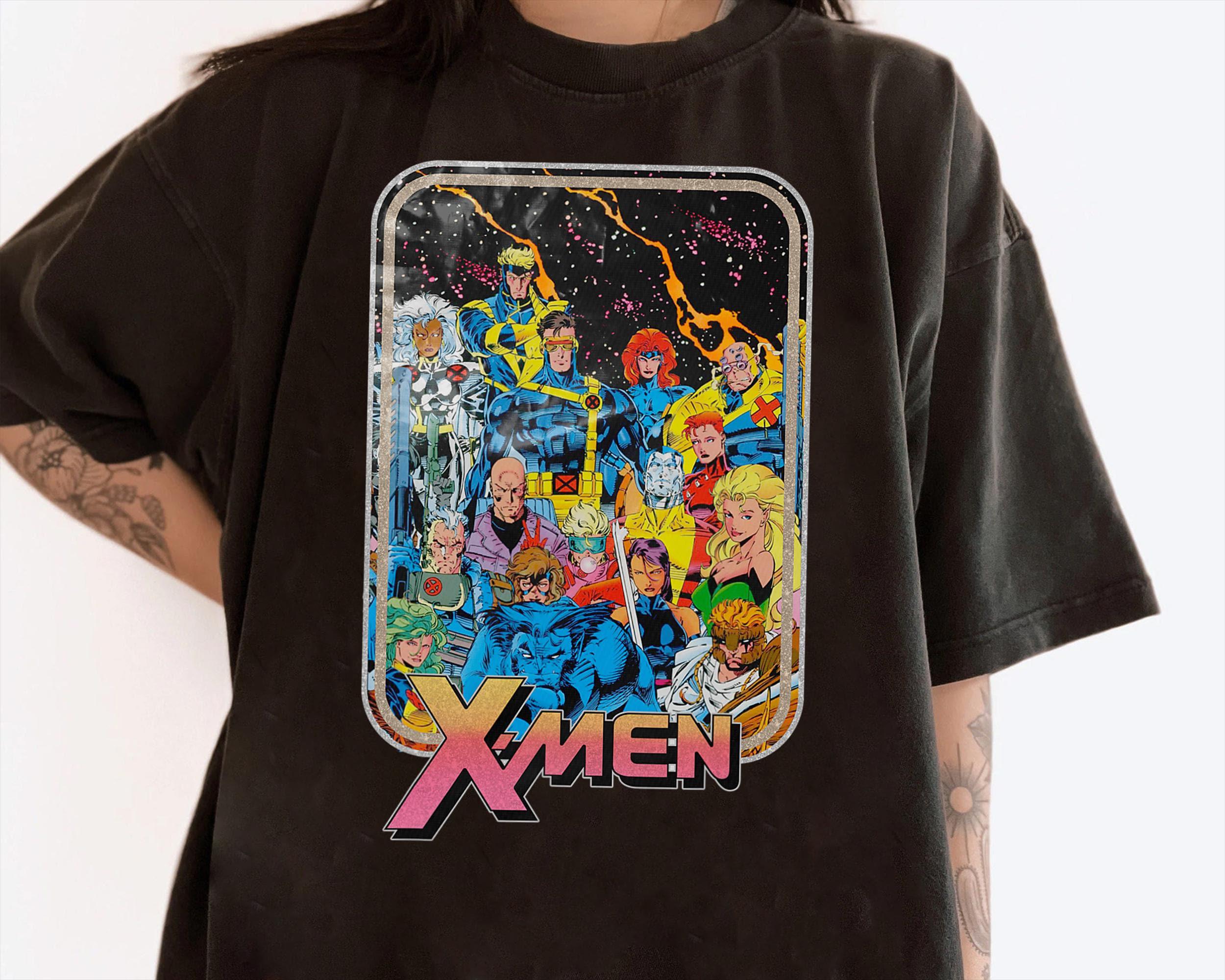 Marvel X-men Classic Vintage Comic Group Shot T-shirt, Marvel