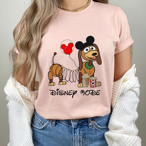 Slinky Dog with Mickey Balloon Disney Mode Shirt, Disney Toy Story Vacay Mode, Disneyland Trip Outfits, Family Disney Mode Vacation Shirt