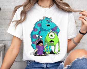 Disney Monster Inc Shirt, Monsters University Shirt, Mike Sully and Boo Shirt, Disneyland Family Matching Tee, Disneyland Trip Outfits