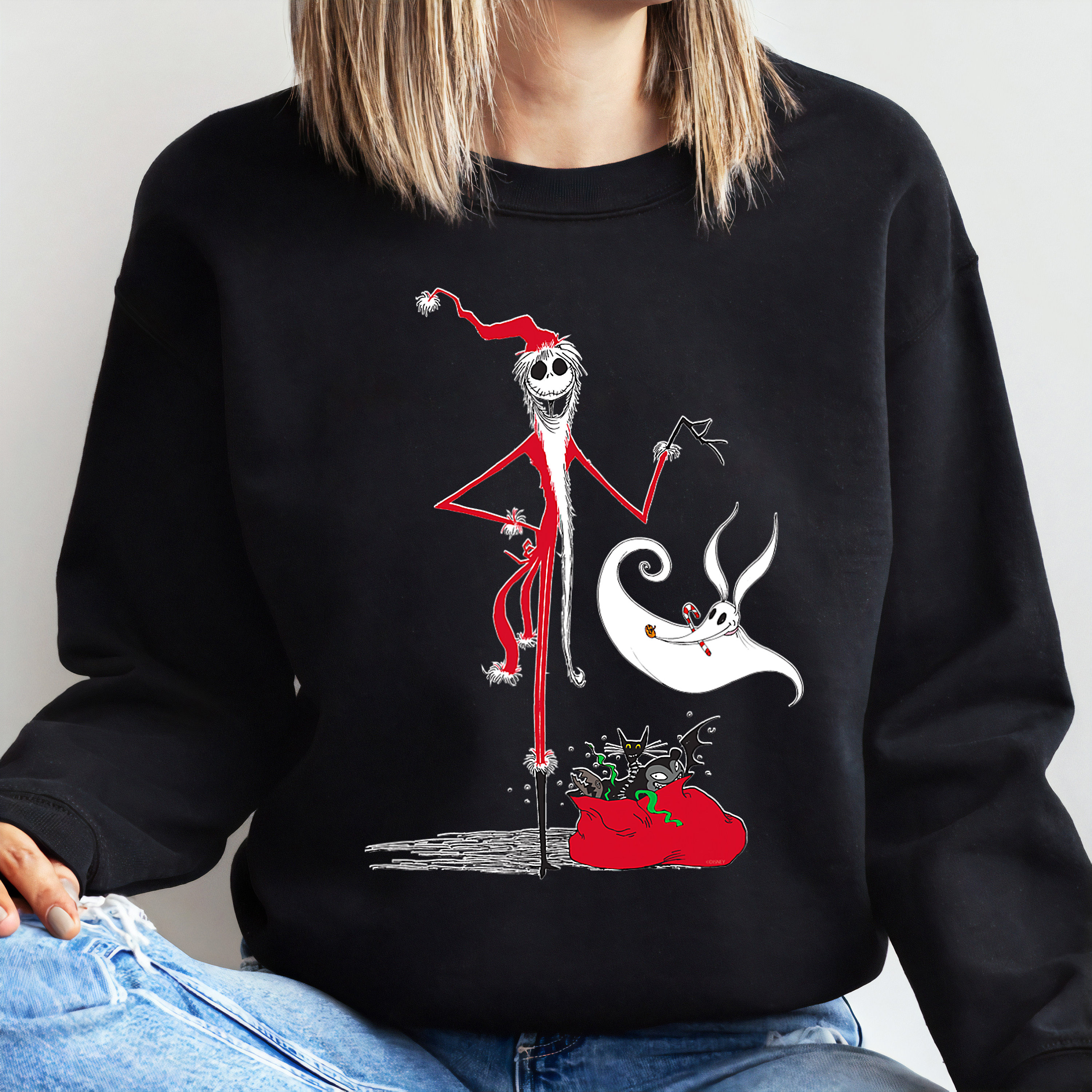 Disney Nightmare Before Christmas Holiday Jack & Zero T