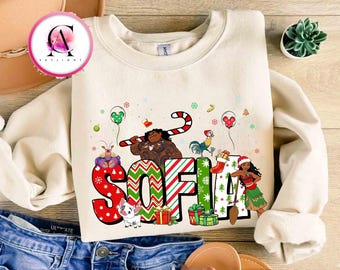 Custom name Disney Moana Christmas Squad Shirt, Moana, Maui, Hei Hei and Pua Christmas Lights Shirt,Disneyland Family Christmas Shirt