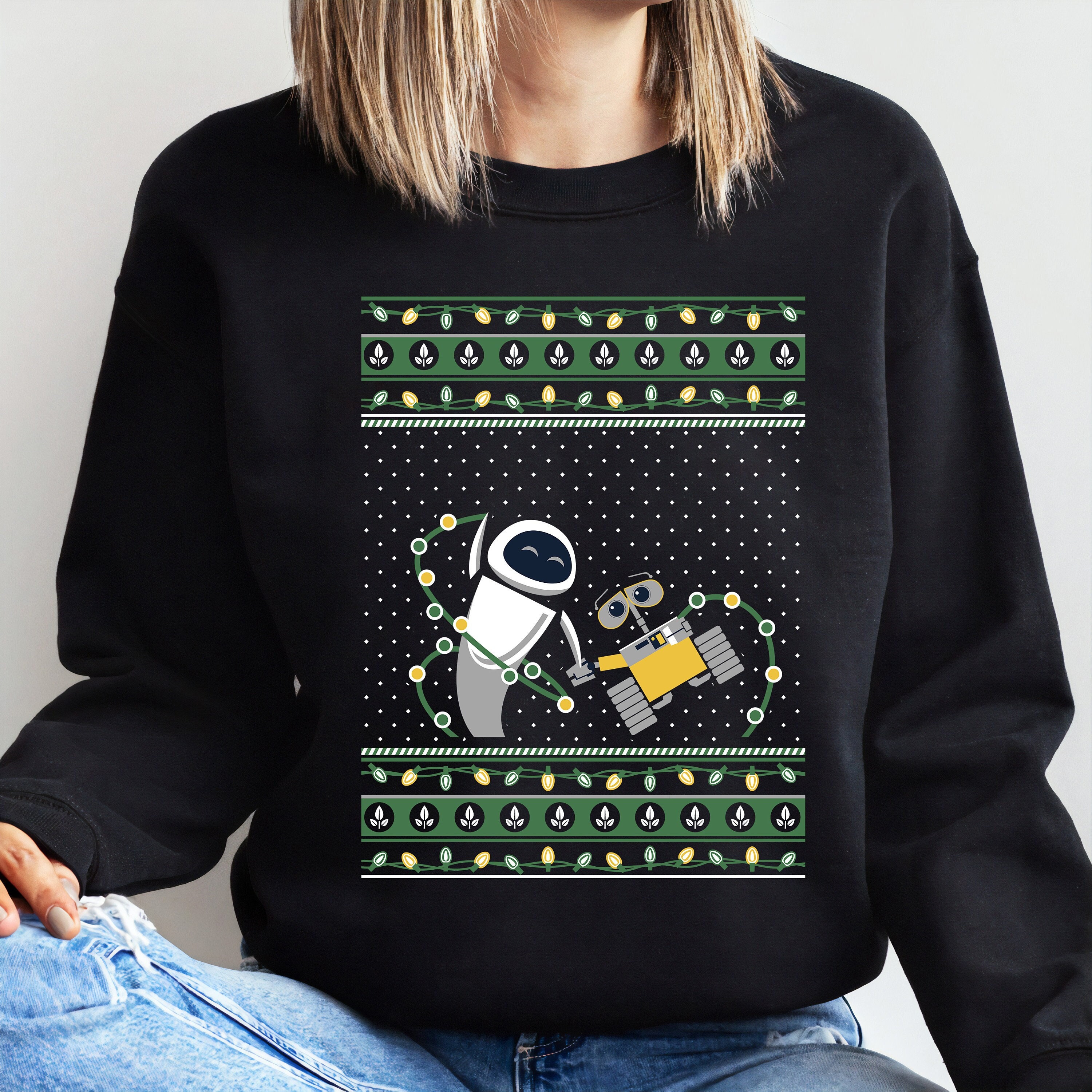 Disney Pixar Wall-e and Eve Ugly Christmas Sweater Style - Etsy UK