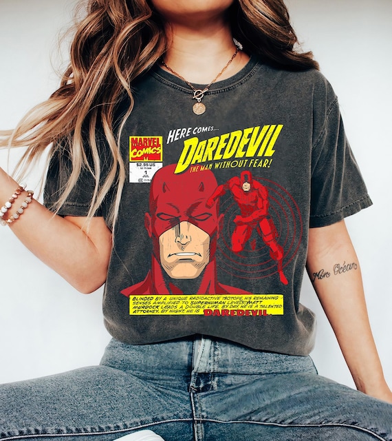 Marvel Daredevil Comic Book T-Shirt, Daredevil Poster, Marvel Superhero Shirt, Marvel Series Shirt Unisex Adult T-shirt Kid Toddler T-shirt