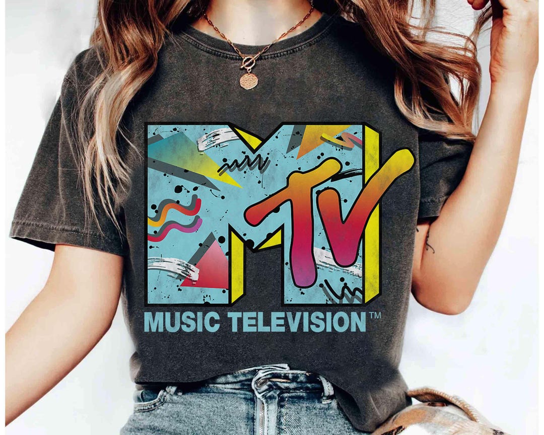 Music Television Classic MTV Logo 80s Print Design Shirt, Retro 80s MTV ...
