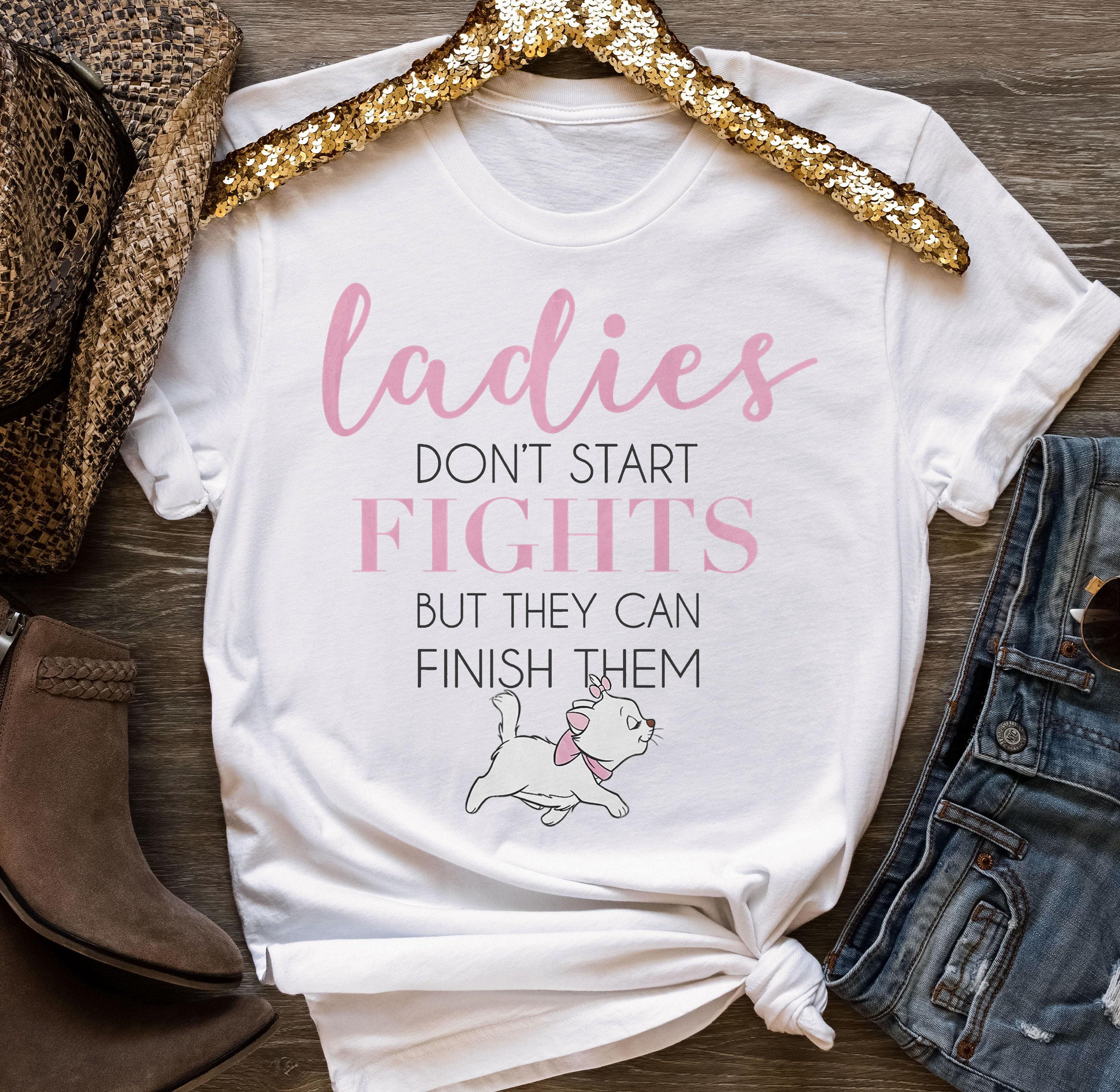 Disney the Aristocats Marie Ladies Don't Start Fights T-shirt ...
