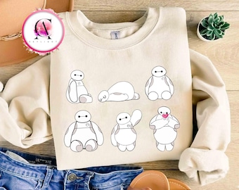 Disney Big Hero Baymax Cute Pose Shirt, Cute Baymax Shirt, Disneyland Family Matching Shirt, Animal Kingdom Shirt, WDW Shirt