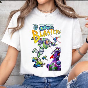 Disney Pixar Toy Story Buzz Lightyear's astro Blasters Shirt, Toy Story Land Shirt, Disneyland Family Vacation Gift, Magic Kingdom Shirt image 4