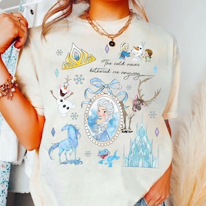 Coquette Bow Disney Frozen Elsa T-shirt, Princess Elsa Shirt, Frozen Mirror Bow Shirt, Elsa Anna Olaf Kristoff Shirt, Frozen Castle Shirt