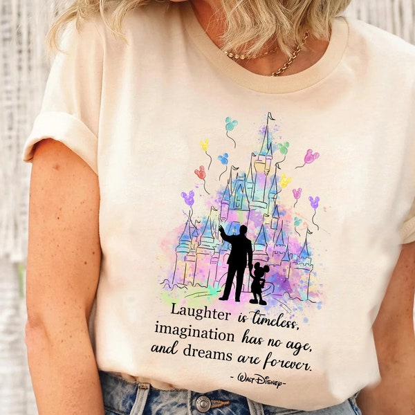 Walt And Mickey Partner Disney Castle Shirt, Walt Disney World Disneyland Family Matching Tee, Animal Kingdom Shirts