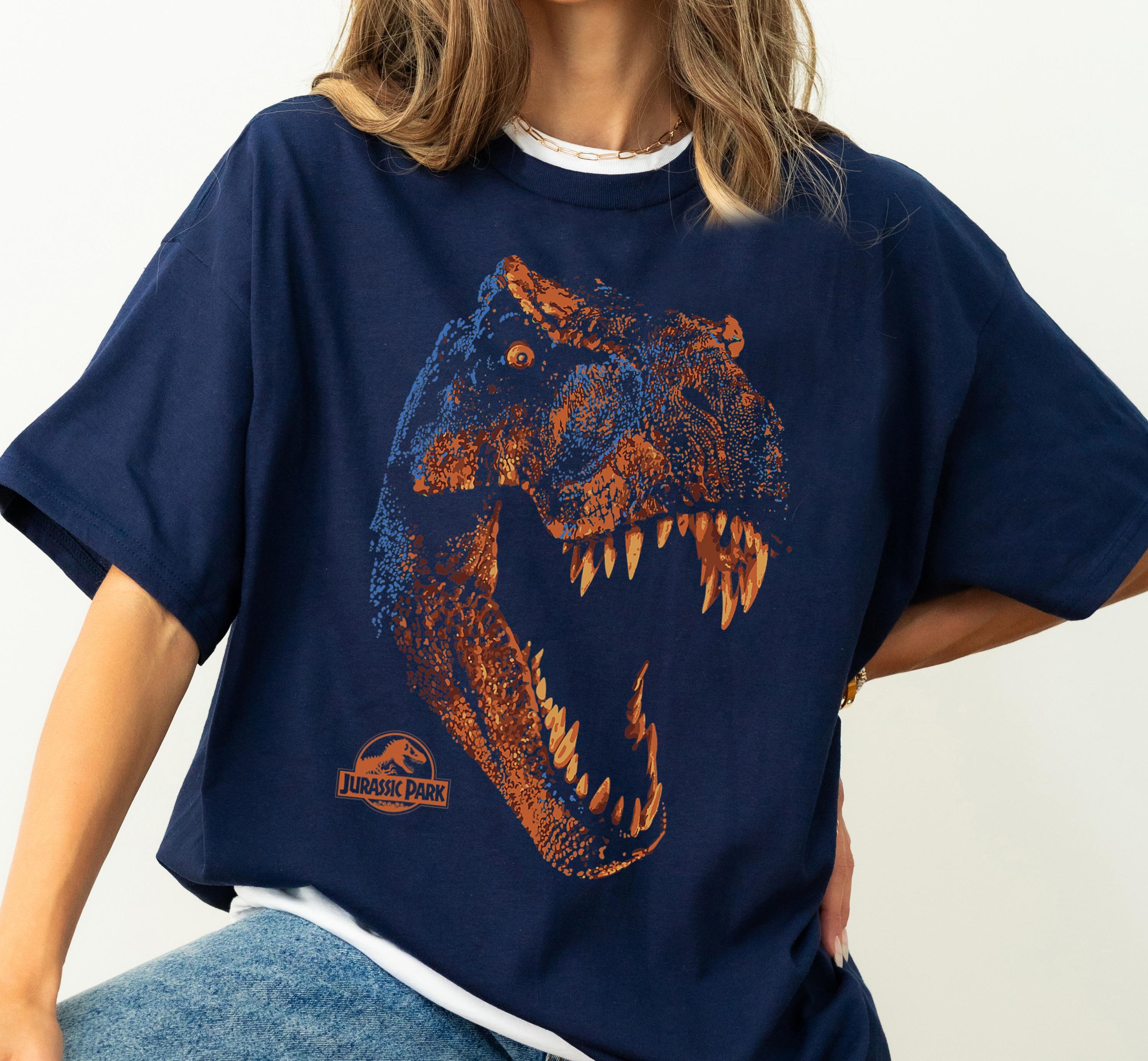 ジュラシック・パーク T-Rex オレンジヘッド 咆哮グラフィックシャツ