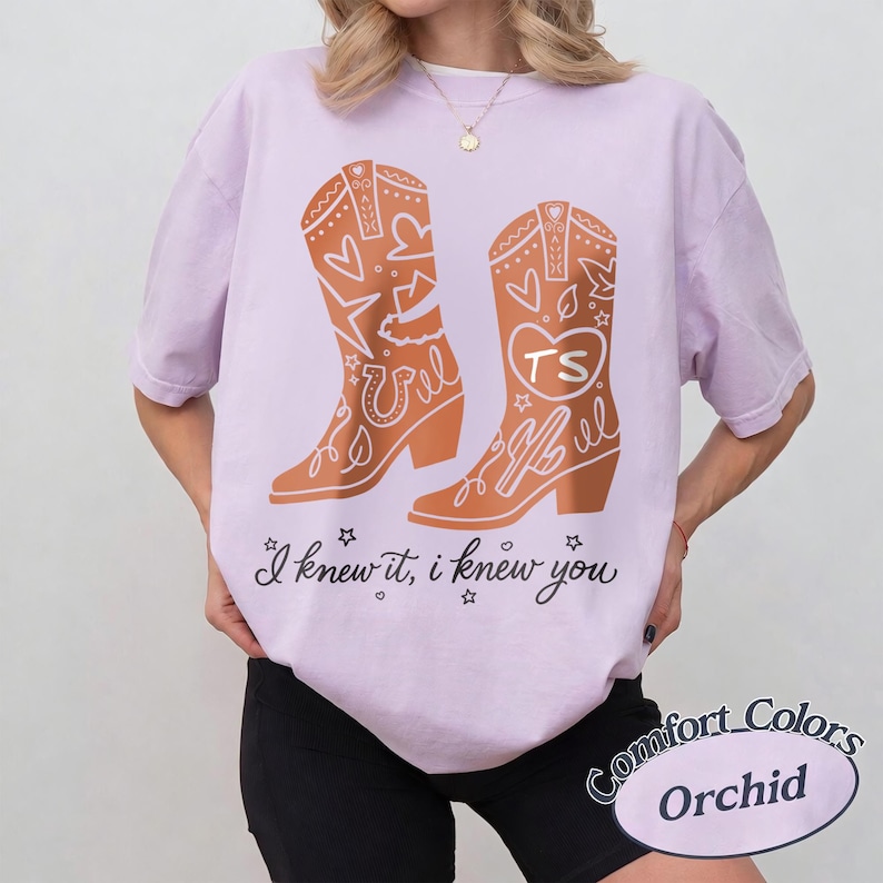 Retro Toy Story Western Cowgirl Boots I Knew It I Knew You Shirt, Disney Pixar Toy Story Comfort Colors Shirt, Disneyland Family Trip Tee image 5
