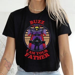Camiseta retrô Zurg e Buzz "Eu Sou Seu Pai", camiseta Disney Pixar Toy Story, presente para o Dia dos Pais, camiseta combinando para a família Disneyland WDW imagem 1