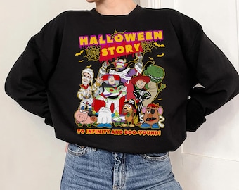 Disney Toy Story Mummy Skeleton Halloween Shirt, Buzz Woody Jessie To Infinity and Boo-Yound Tee, Disney Halloween Family Matching Shirt