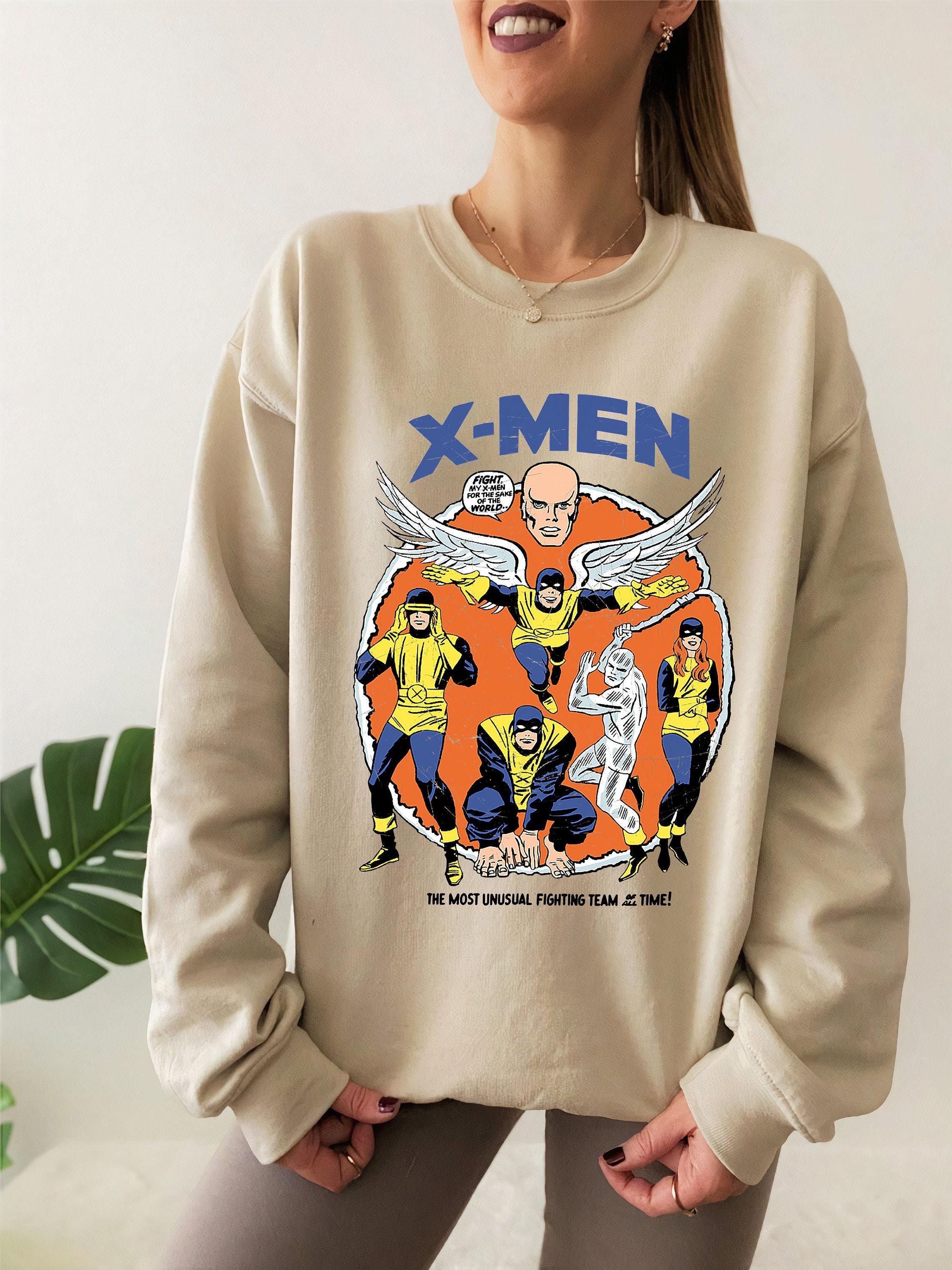 Marvel Original X-men Mutants Classic Retro Comic T-shirt, Marvel 