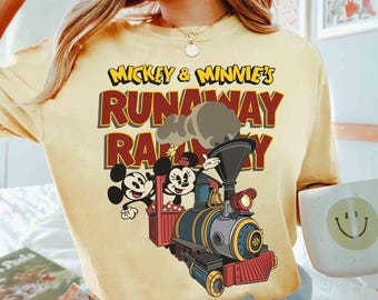 Camiseta vintage Disney de Mickey y Minnie's Runaway Railway, camiseta "Nada puede detenernos ahora", camiseta Disney Ride, camiseta familiar a juego de Disneyland