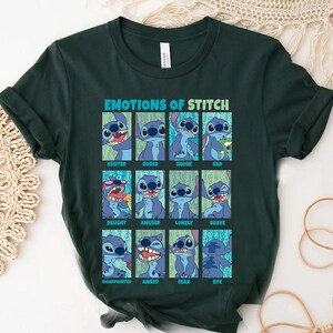 Camiseta retro de los 90 con retrato de Stitch de Disney, Lilo y Stitch, Magic Kingdom, Disneyland, camiseta familiar a juego, unisex, para adultos y niños. imagen 3