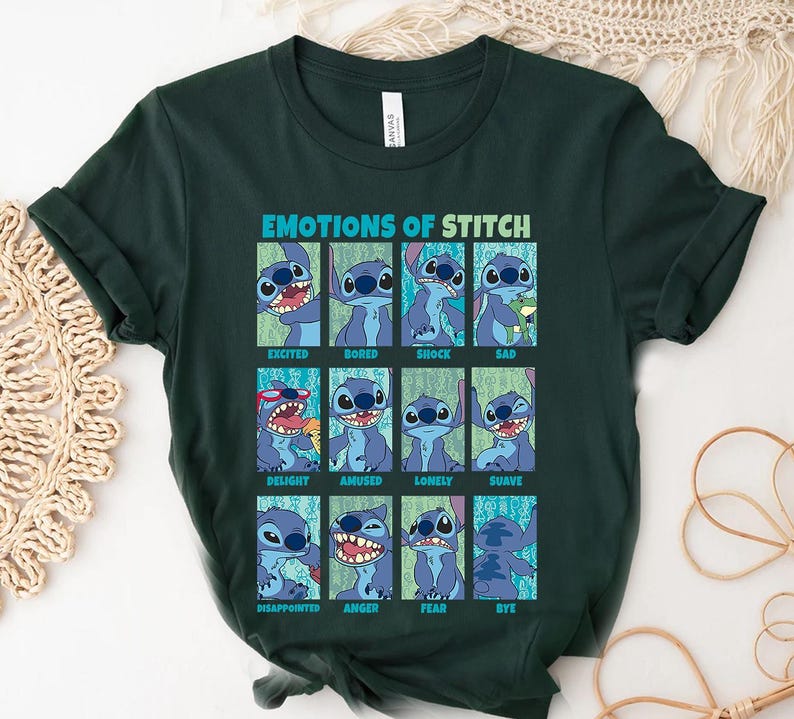Camiseta retro de los 90 con retrato de Stitch de Disney, Lilo y Stitch, Magic Kingdom, Disneyland, camiseta familiar a juego, unisex, para adultos y niños. imagen 3