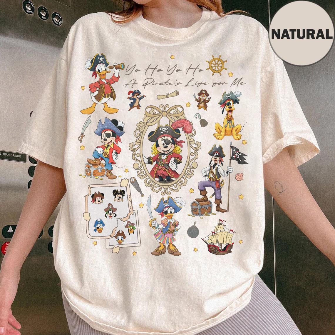 Coquette Bow Mickey and Friends Disney Pirates Shirt, Yo Ho Yo Ho A Pirate's Life For Me Tee, Pirates of the Caribbean, Disney Cruise Shirt