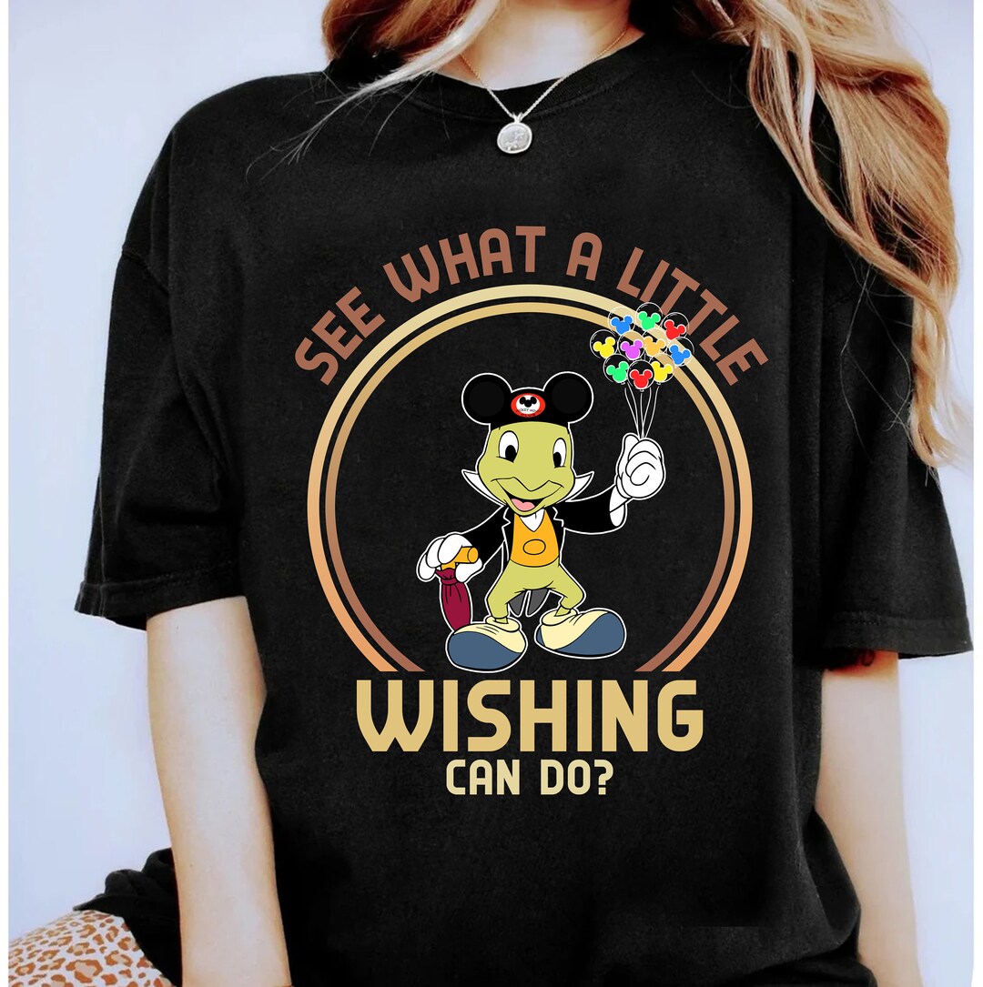 Retro Jiminy Cricket See What A Little Wishing Can Do Shirt, Disney
