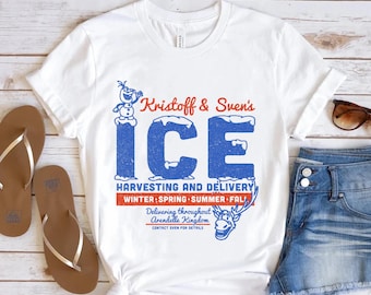 Disney Frozen Kristoff und Svens Eis Ernte und Lieferung T-Shirt, Disneyland Familie Passendes T-Shirt, Magic Kingdom, BTW Epcot Theme Shirt