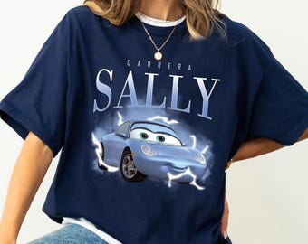 Disney Cars Sally Carrera Portrait Retro 90s Shirt, Disney Cars Shirt, Magic Kingdom, Disneyland Family Matching Shirt, WDW Trip Gift
