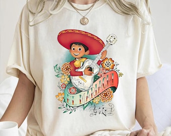 Tshirt Disney Pixar Coco Miguel El Mariachi, chemise Disney Coco Miguel, t-shirt assorti Disney World Disneyland famille, chemises Animal Kingdom