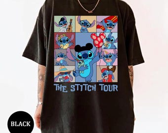 Camiseta Disney Stitch The Stitch Tour, Camiseta "In My Disney Era", Camiseta Lilo e Stitch, Looks para Viagem à Disneylândia, Camiseta para Férias em Família na Disney