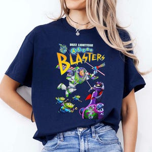 Disney Pixar Toy Story Buzz Lightyear's astro Blasters Shirt, Toy Story Land Shirt, Disneyland Family Vacation Gift, Magic Kingdom Shirt image 3