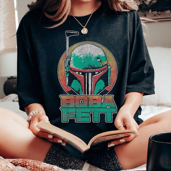 Star Wars The Book Of Boba Fett Vintage Helmet Logo T-Shirt, Star Wars Fan Gift, Disneyland Vacation Gift Unisex Adult T-shirt Kid T-shirt