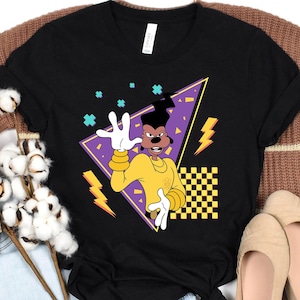 Disney A Goofy Movie Characters portret T-shirt, Powerline, Max, Roxanne, Bigfoot, Bobby shirt, Disneyland familie-uitje cadeau, Disney-reis 2026 afbeelding 4