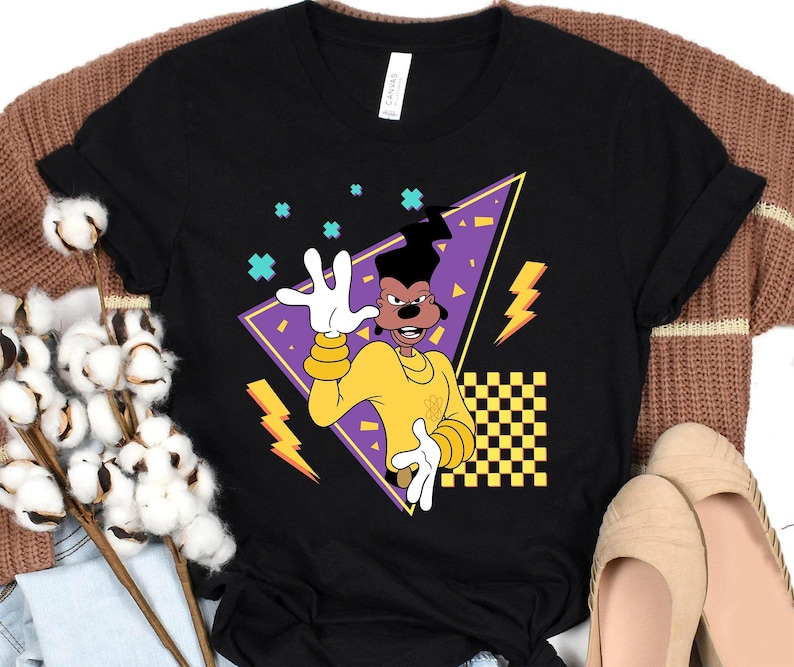 Disney A Goofy Movie Characters portret T-shirt, Powerline, Max, Roxanne, Bigfoot, Bobby shirt, Disneyland familie-uitje cadeau, Disney-reis 2026 afbeelding 4