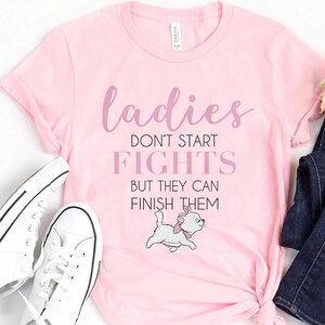 Taschenspiegel Für Marie-Fans – Mit Spruch 'Ladies Don't Start Fights...'