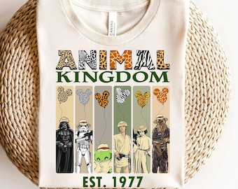 Disney Animal Kingdom Star Wars Est 1977 Safari Mode Shirt, Safari Balloon,Disney World Disneyland Family Matching Tee,Animal Kingdom Shirts