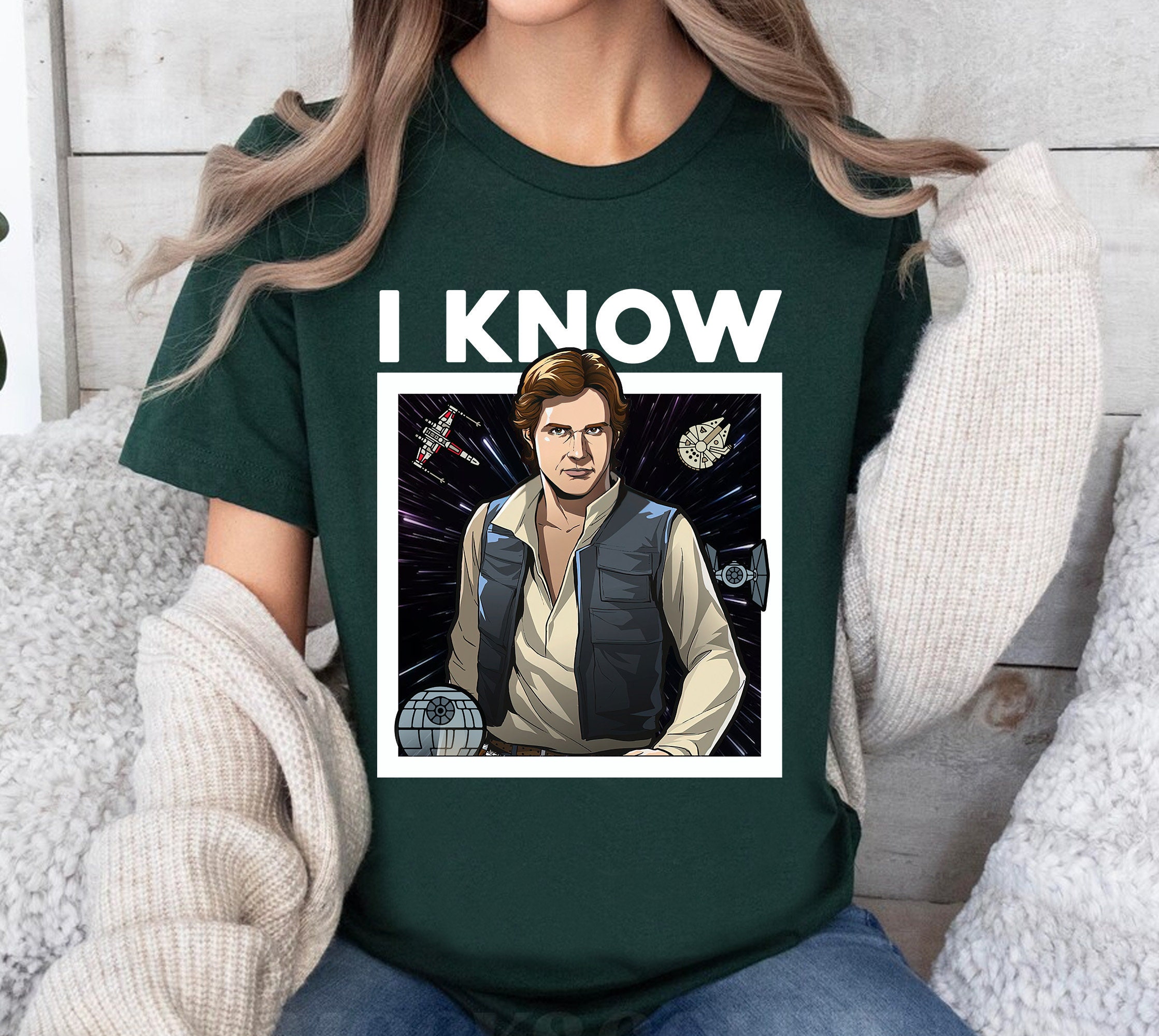 Star Wars Leia Princess and Han Solo I Love You I Know Valentine