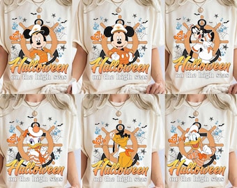 Retro Disney Mickey und Friends Cruise Line Halloween Shirt, Disney Halloween auf hoher See, Mickey's Not So Scary Party, Gruselsaison