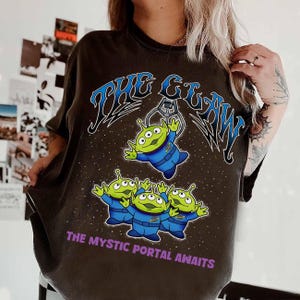 Retro Toy Story Aliens The Claw Shirt, Pizza Planet The Mystic Portal Awaits, Disney Pixar Fest 2026 Tee, Disneyland Resort Family Trip Tee image 1