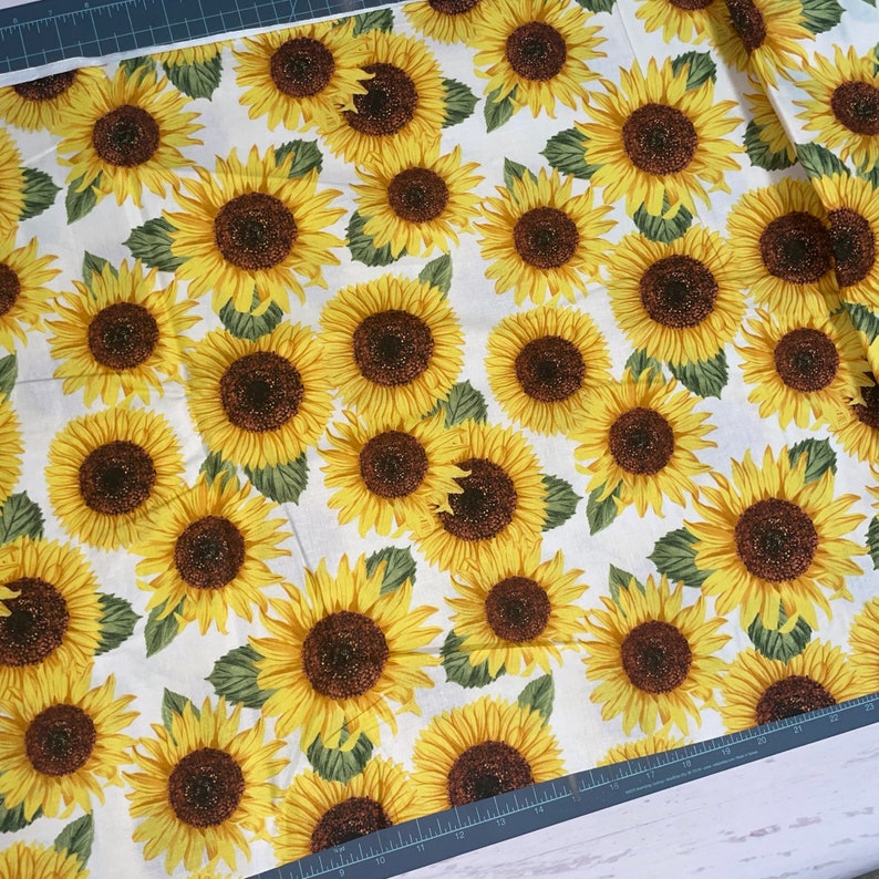 Brother Sister Design Studio Fabric by the Yard Sunflower Etsy