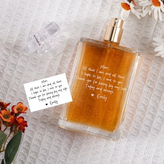 Personalized Perfume Bottle Gift for Mom - Custom Mom Refillable Perfume Bottle, Ideal Mother of The Bride Gift, Thank you Gift Wedding Day