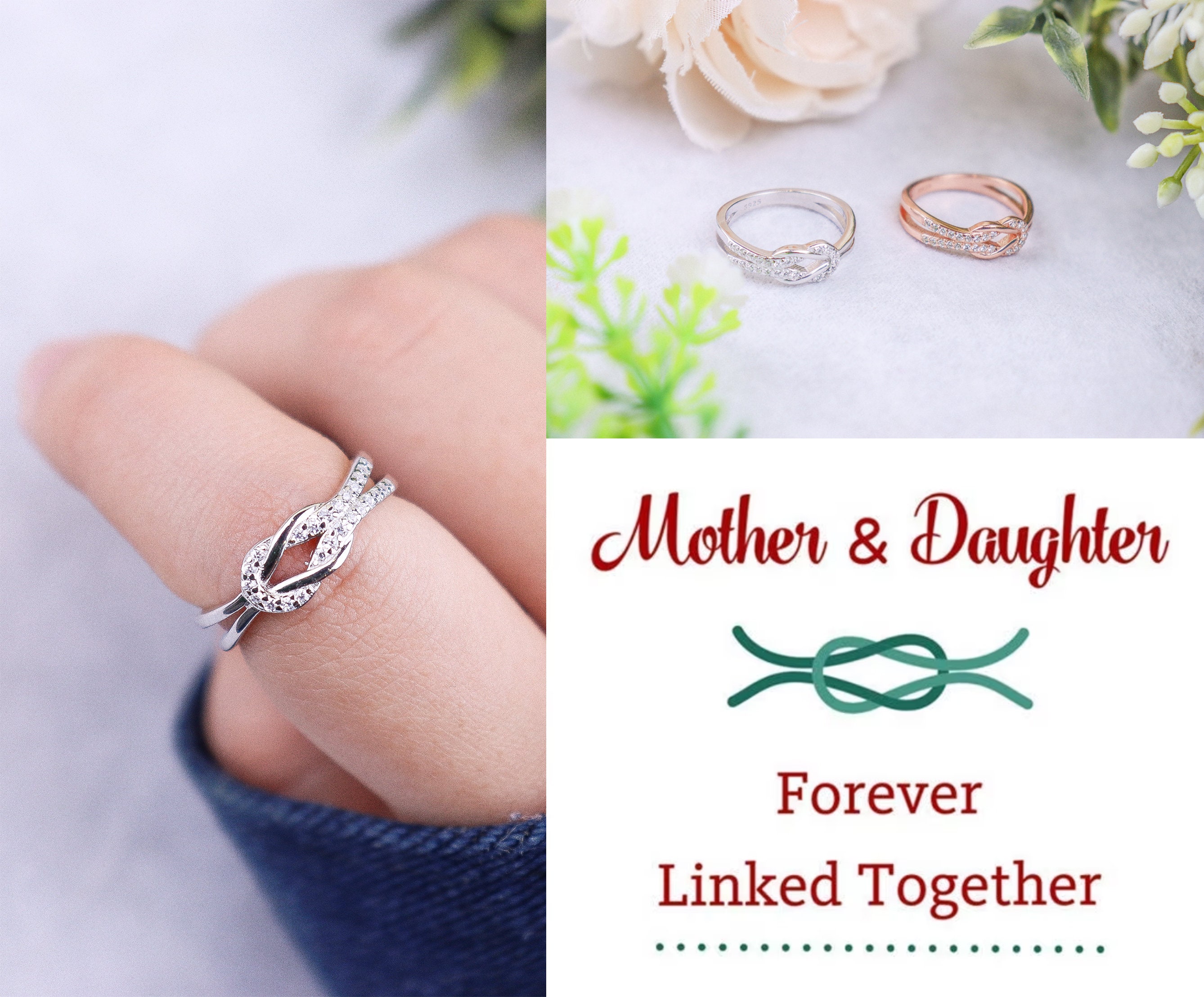 Together For Always Engraved Birthstone Family Ring