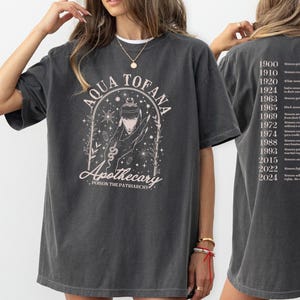 Aqua Tofana Comfort Colors Shirt, Aqua Tofana Apothecary T-Shirt, Vintage Feminist Women Shirt, Women's Rights Shirt, Women Power Shirt