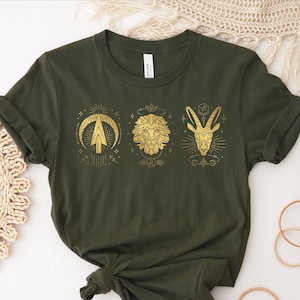 Custom Big Three Shirt, Zodiac Signs Shirt, Astrology Signs ,Sun Moon and Rising Tee,Big Three Gift, Zodiac T-Shirts, Mystic gemını tshırt