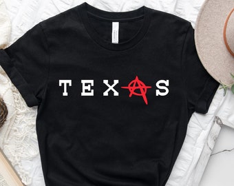 Camiseta de la Anarquía de Texas, Camiseta de los amantes de Texas, Camiseta de Texas, Camiseta del Estado de Origen, Regalos de Texas, Regalo de Texas, El Estado de la Estrella Solitaria